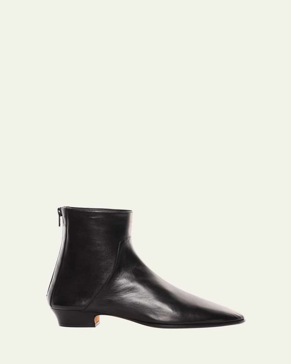 Awar Leather Ankle Booties